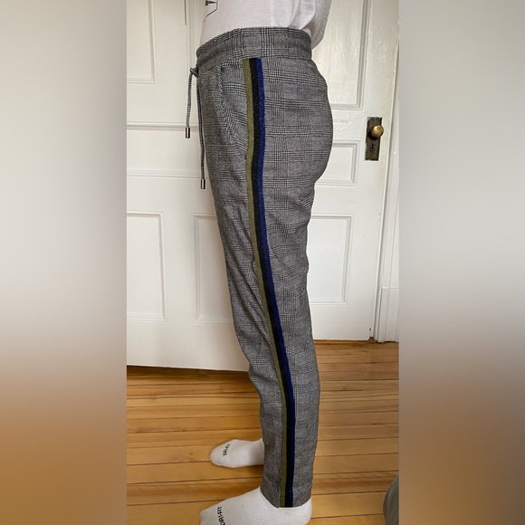 Maeve by Anthropologie joggers with striped plaid on side, X-Small - Picture 3 of 9
